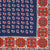 Edged Paisley Pocket Square in Navy