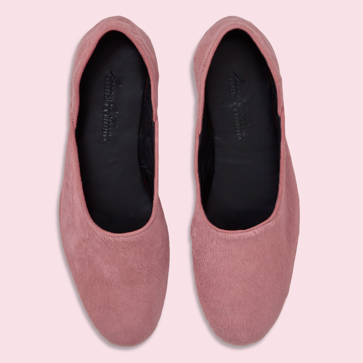 George Cortina For Anderson & Sheppard Women's Narrow Pony Print Slippers In Light Pink