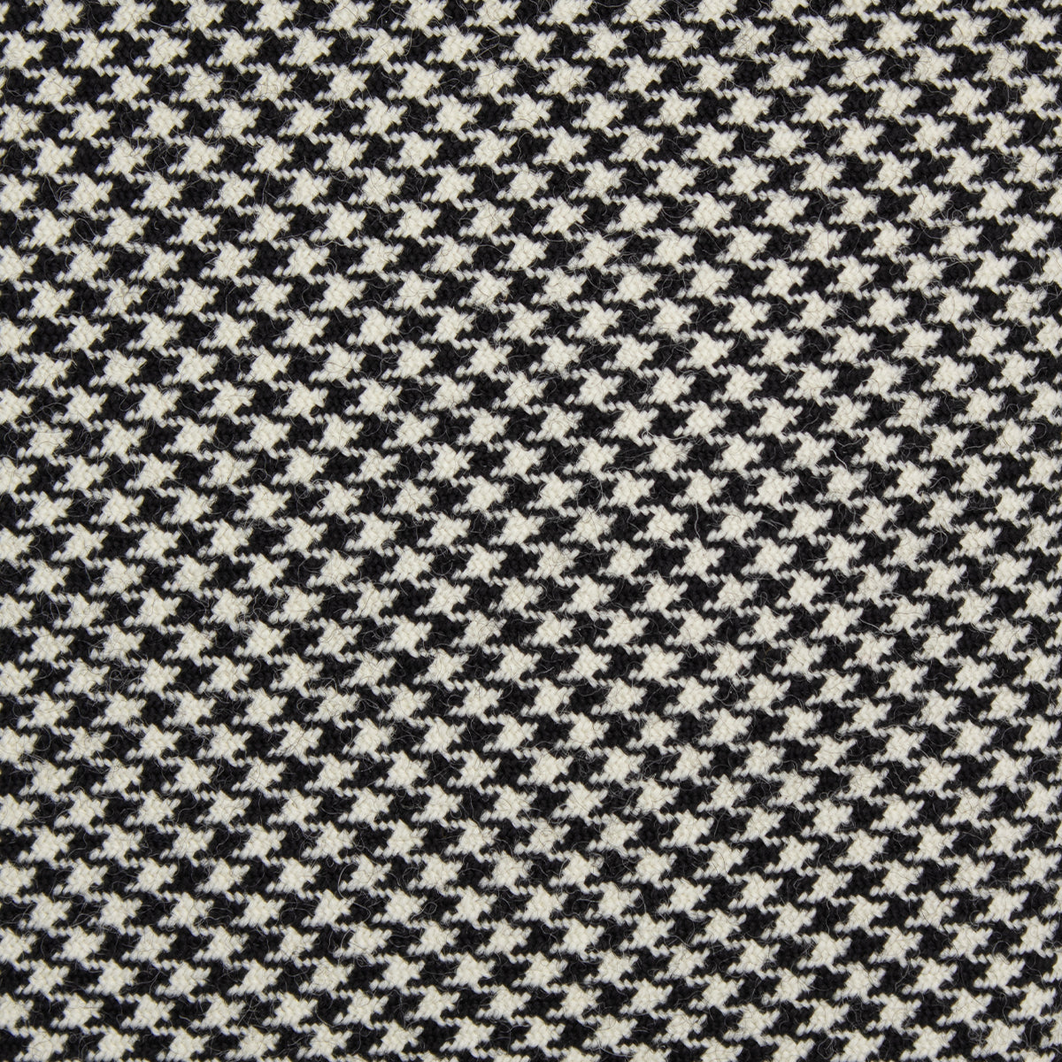 Woollen Dogtooth Tie in Black