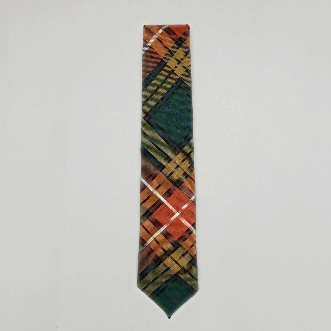 Tartan Tie In Orange