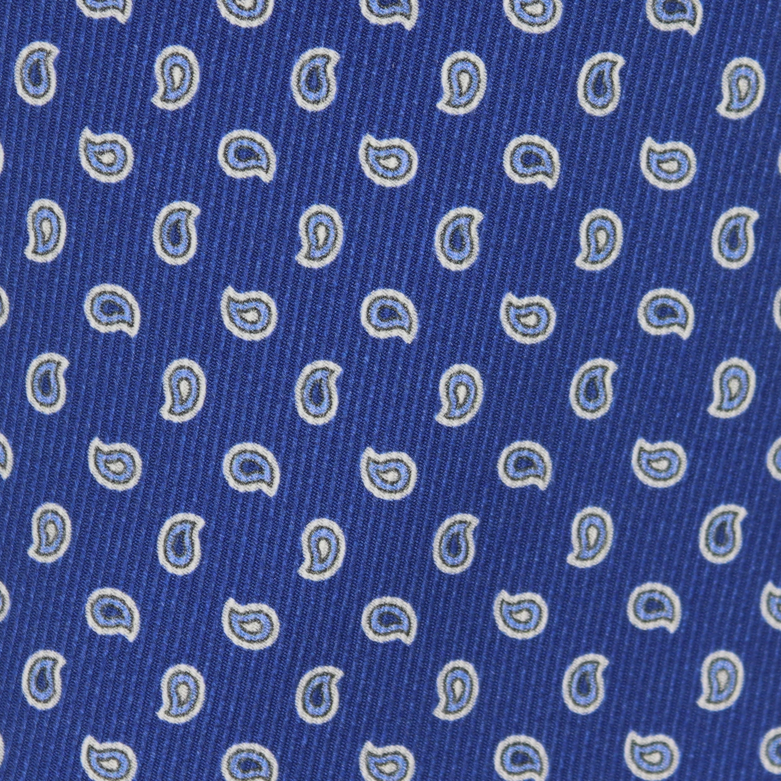 Twill Paisley Tie in Indigo