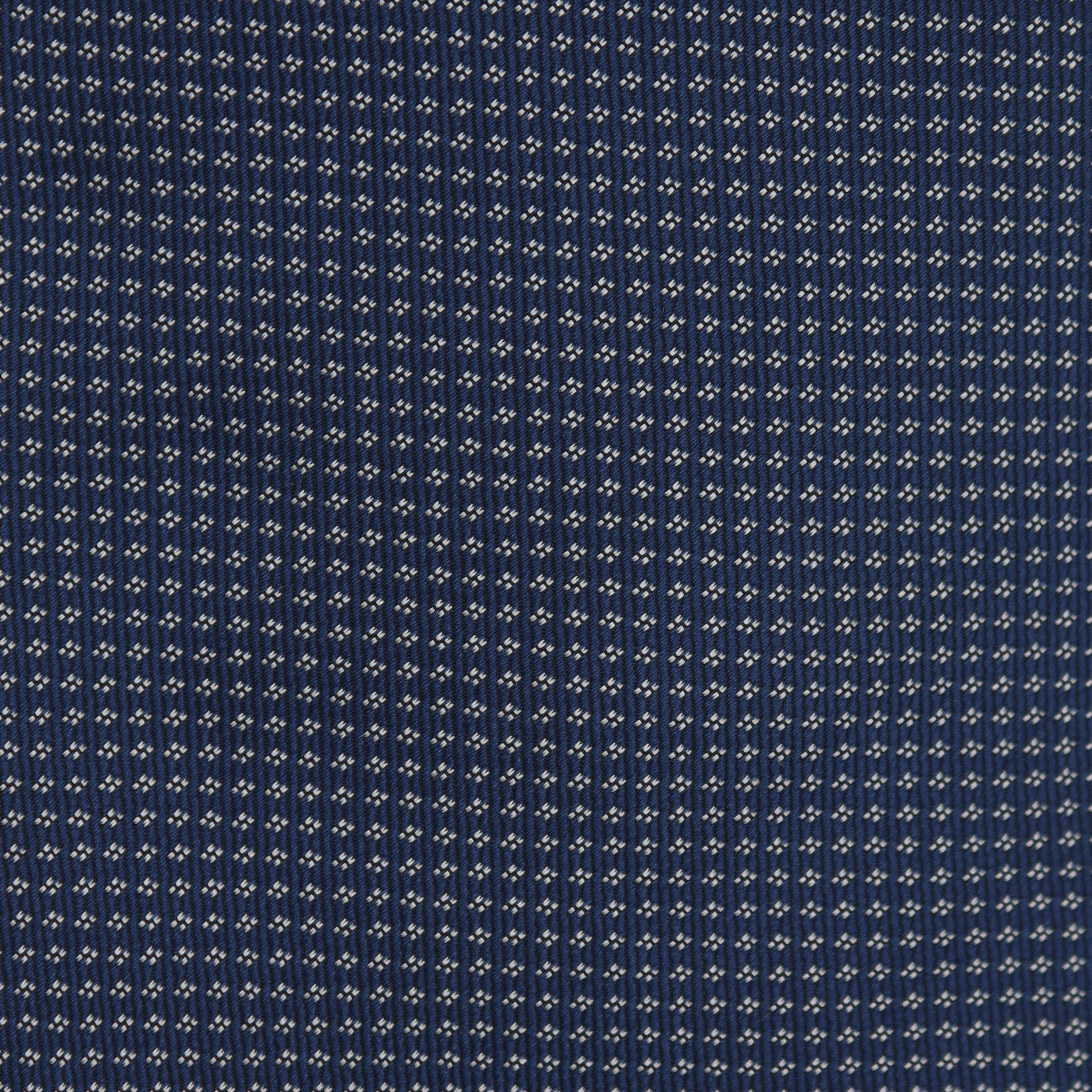 Micro Patterned Tie in Navy