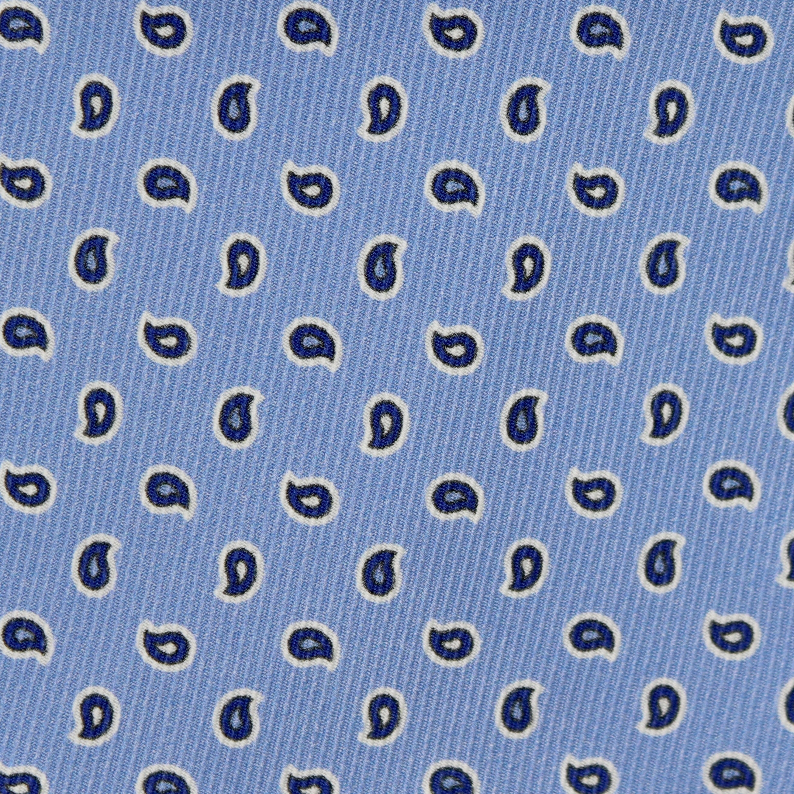 Twill Paisley Tie in Sky