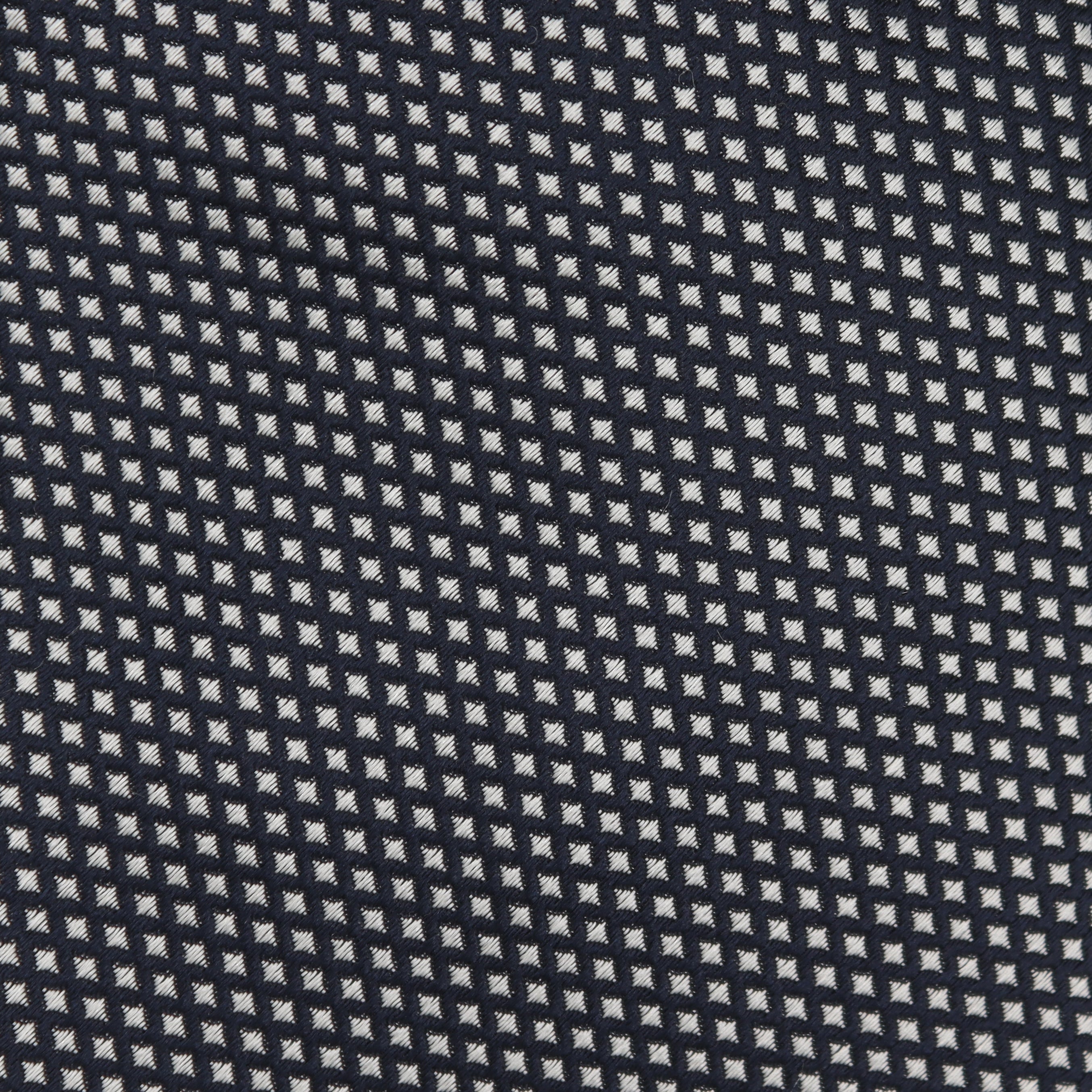 Woven Diamond Tie in Navy