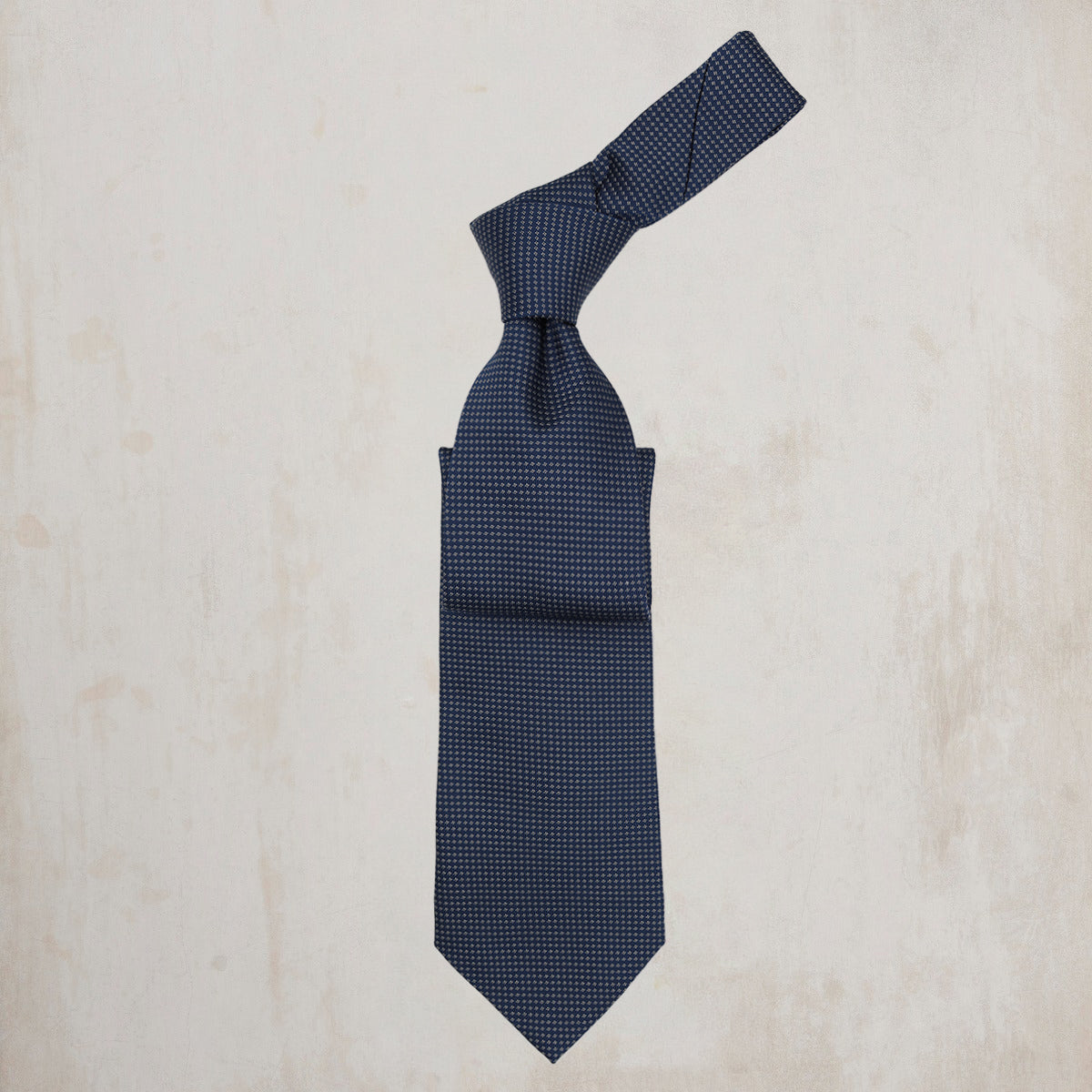 Micro Patterned Tie in Navy