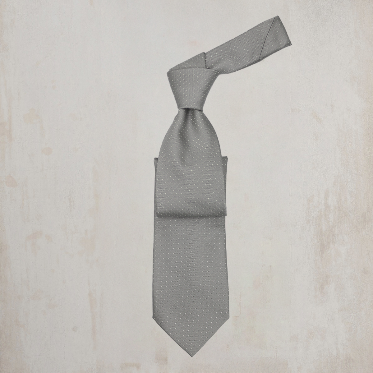 Mini Dot Woven Tie in Natural