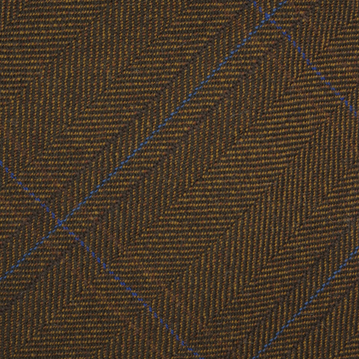 Overcheck Herringbone Tie in Brown