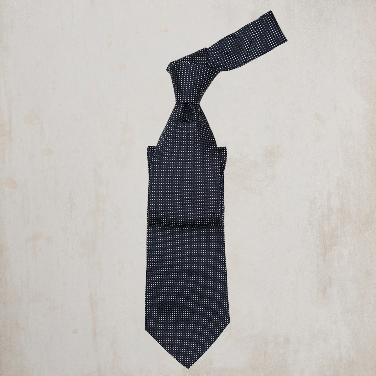Pinhead Dot Woven Tie in Dark Navy
