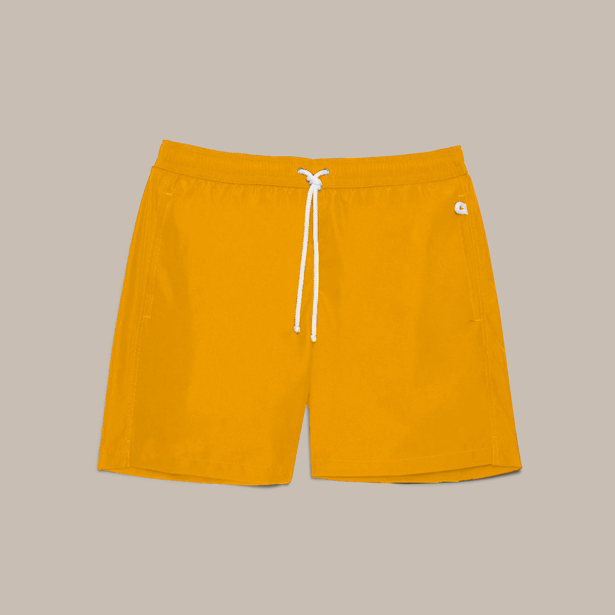 Yellow Trunks Plain Swimming Trunks in Yellow