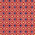 Cotton Mosaic Pocket Square in Red and Navy