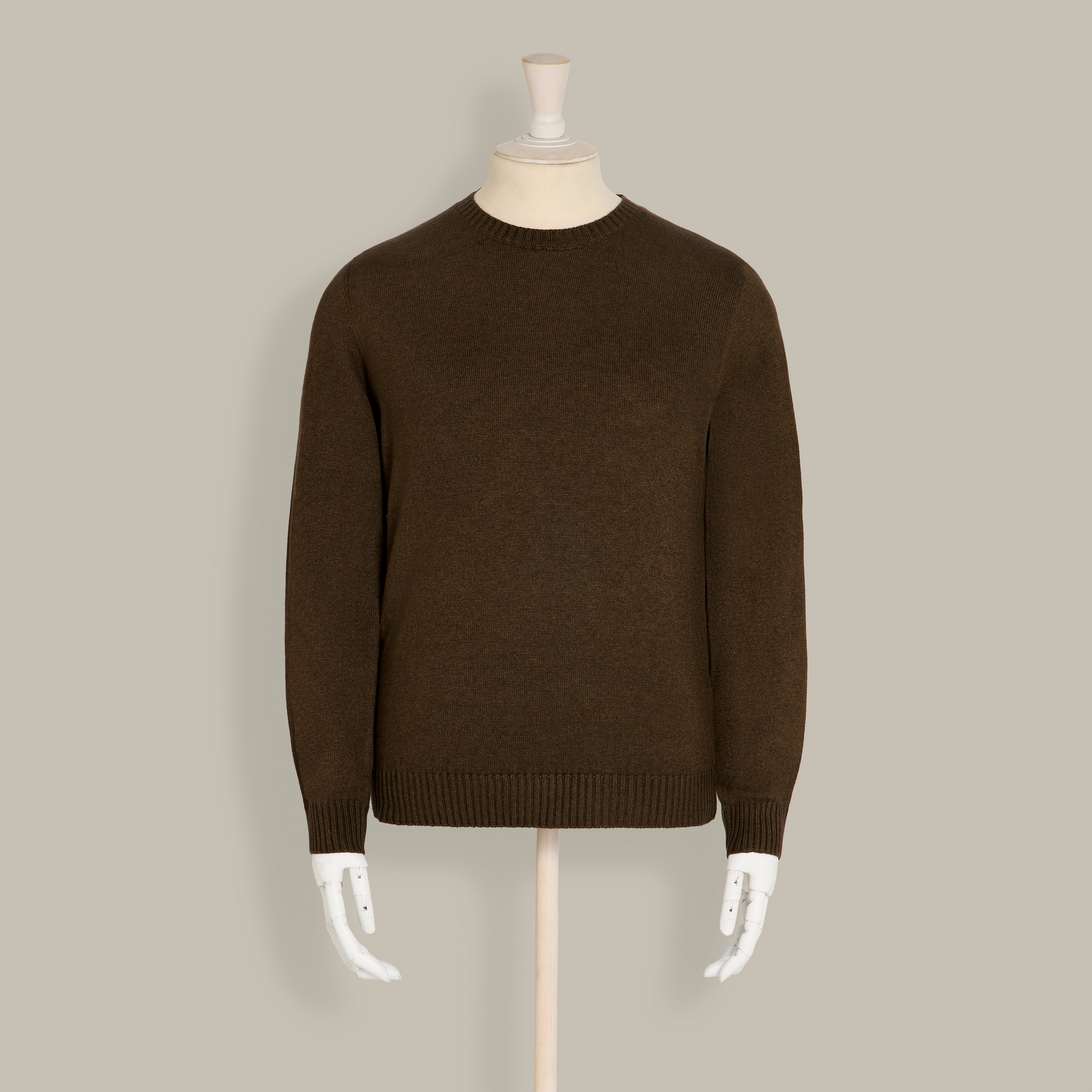 Silk and Cashmere Sweater in Chocolate