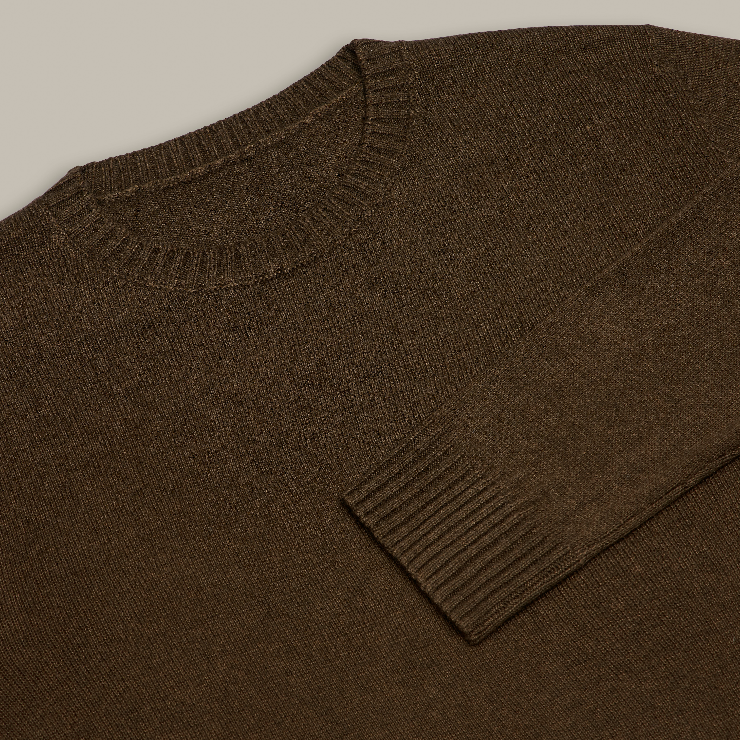 Silk and Cashmere Sweater in Chocolate