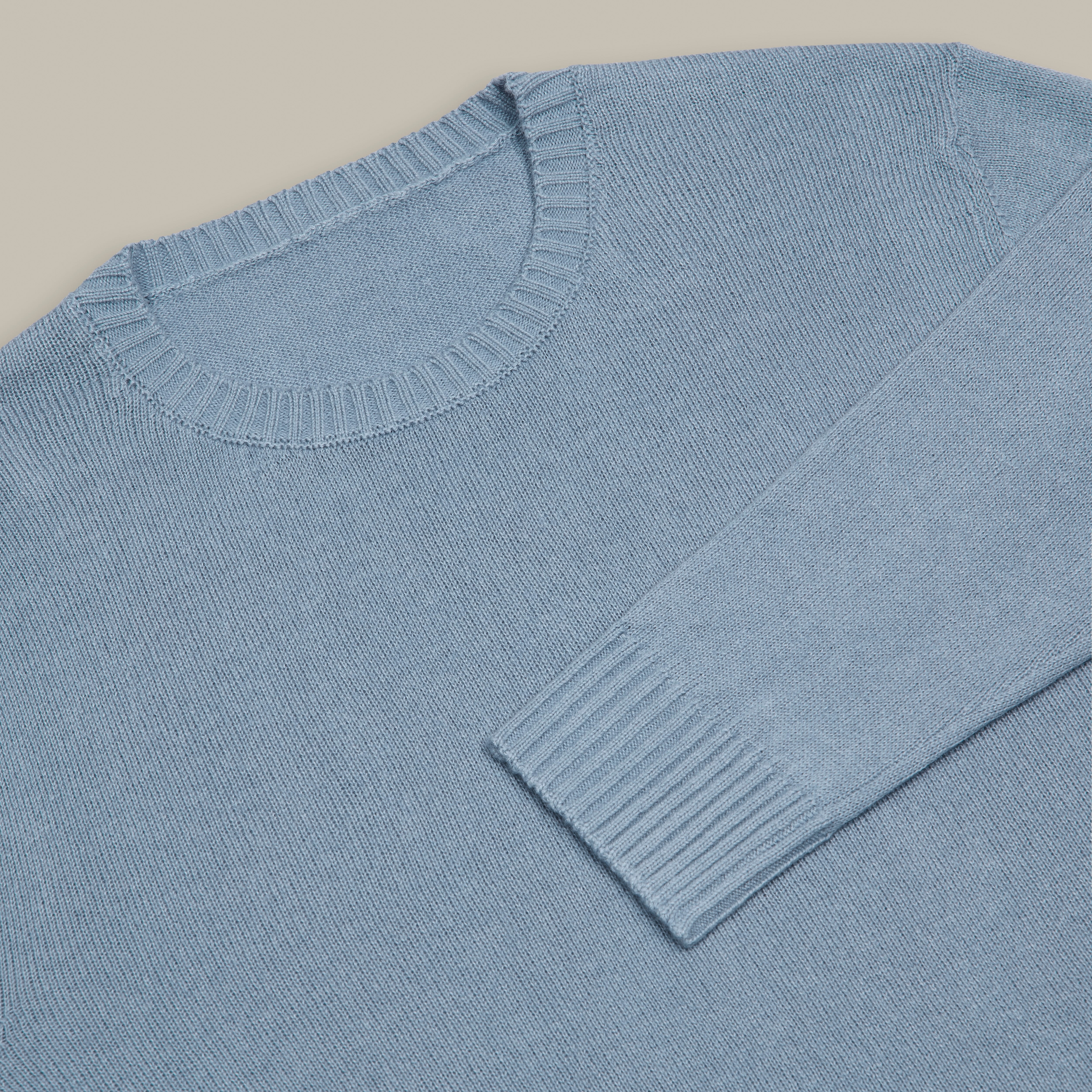 Silk and Cashmere Sweater in Light Blue