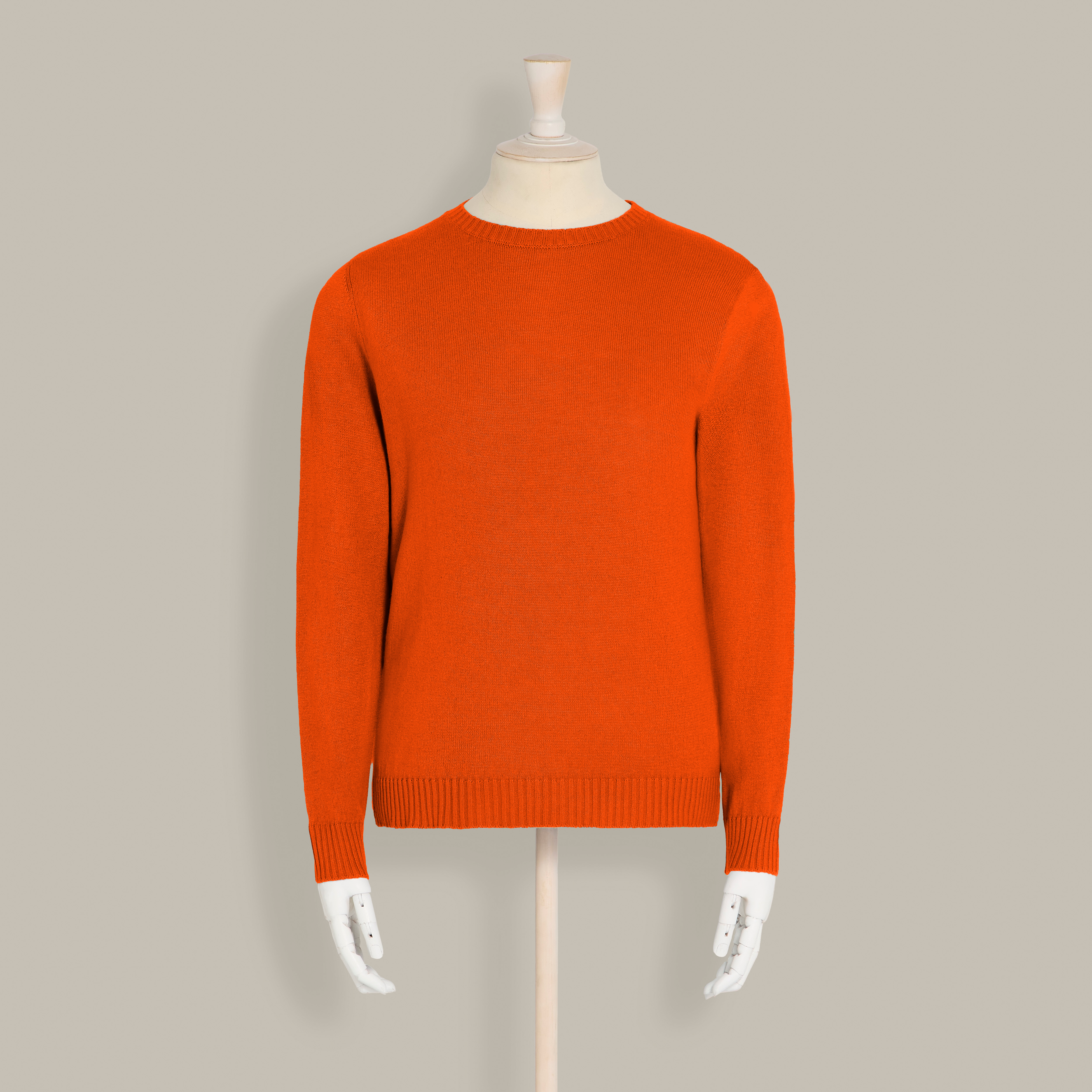Silk and Cashmere Sweater in Orange
