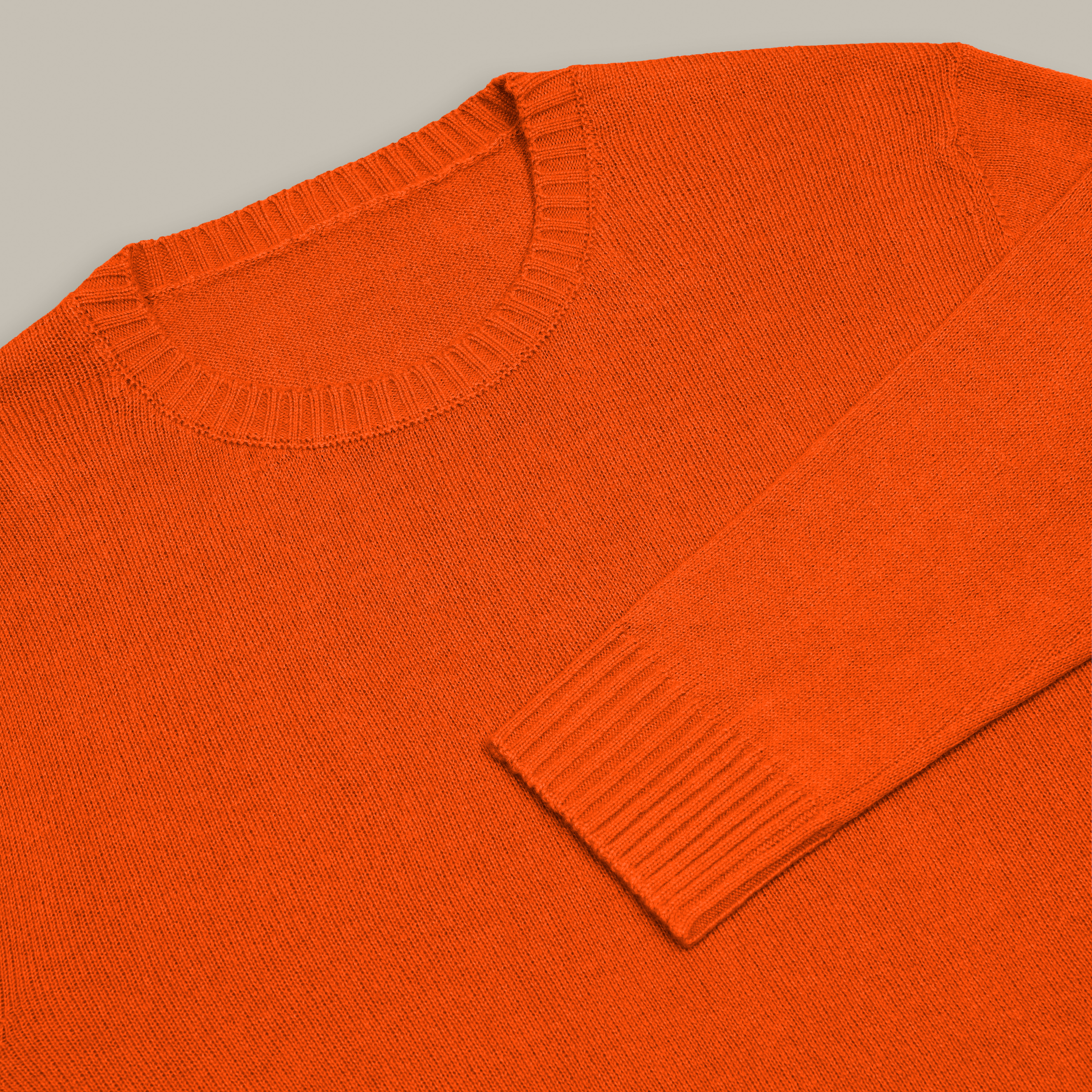 Silk and Cashmere Sweater in Orange