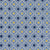 Cotton Mosaic Pocket Square in Sky and Dark Blue