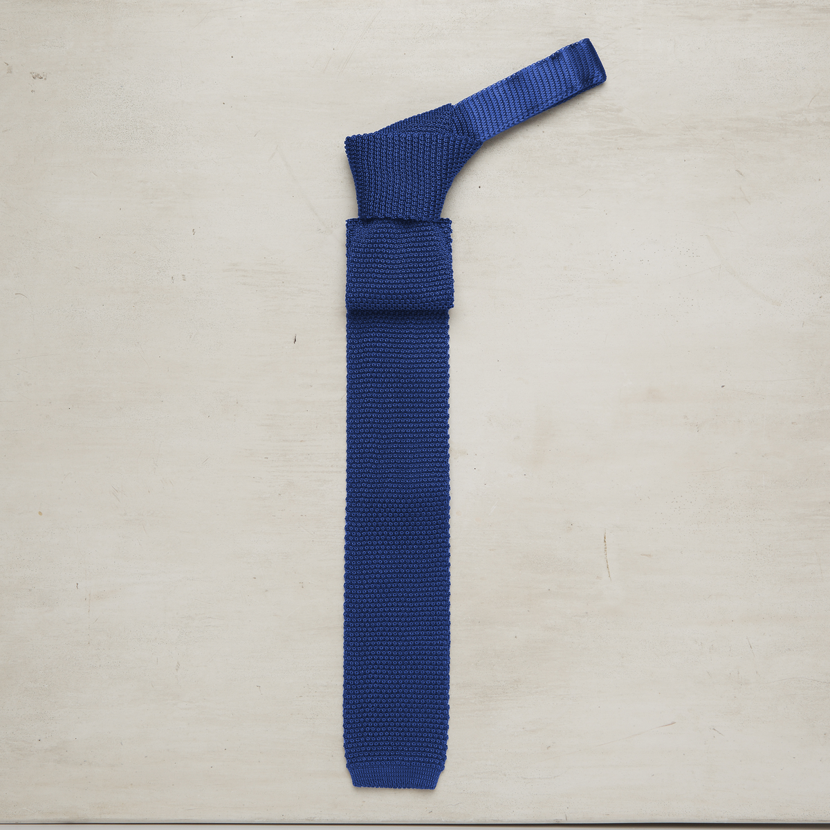 Square End Silk Knitted Tie