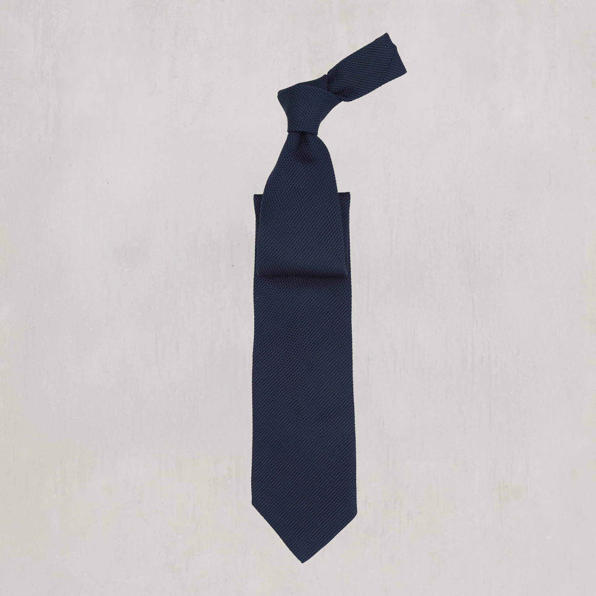 Textured Silk Tie in Navy