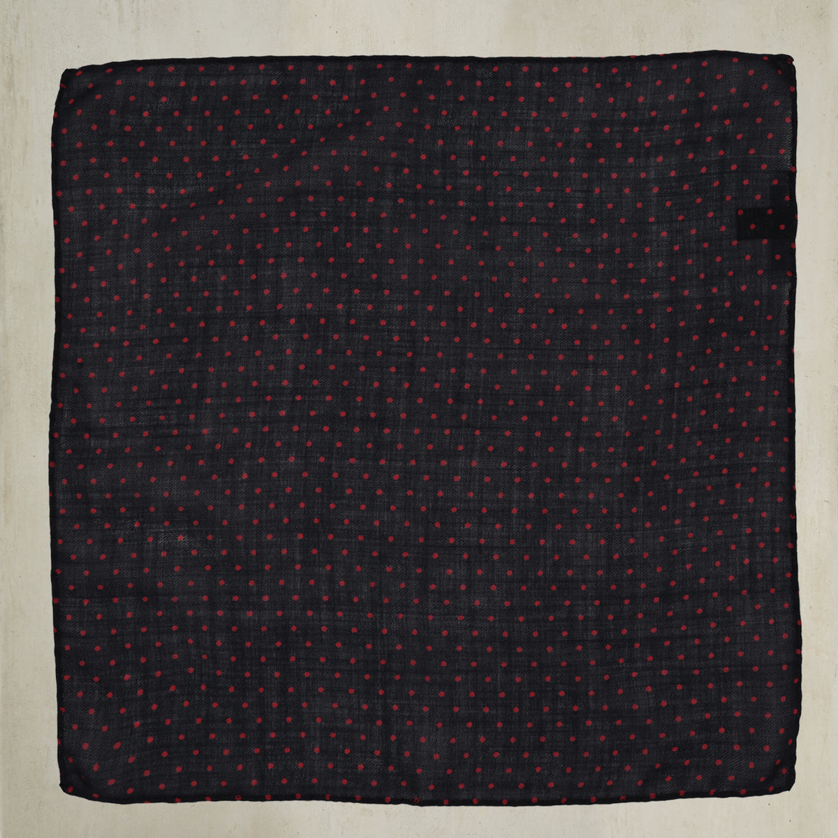 Wool Cashmere Spotted Pocket Square