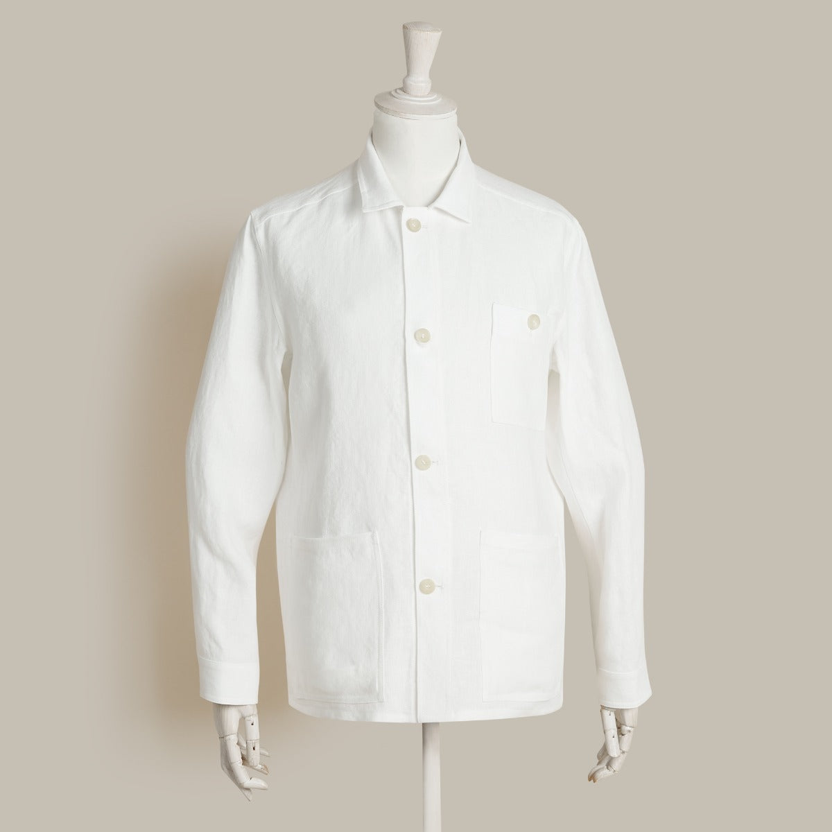 Linen Jacket No. 2 in Off White