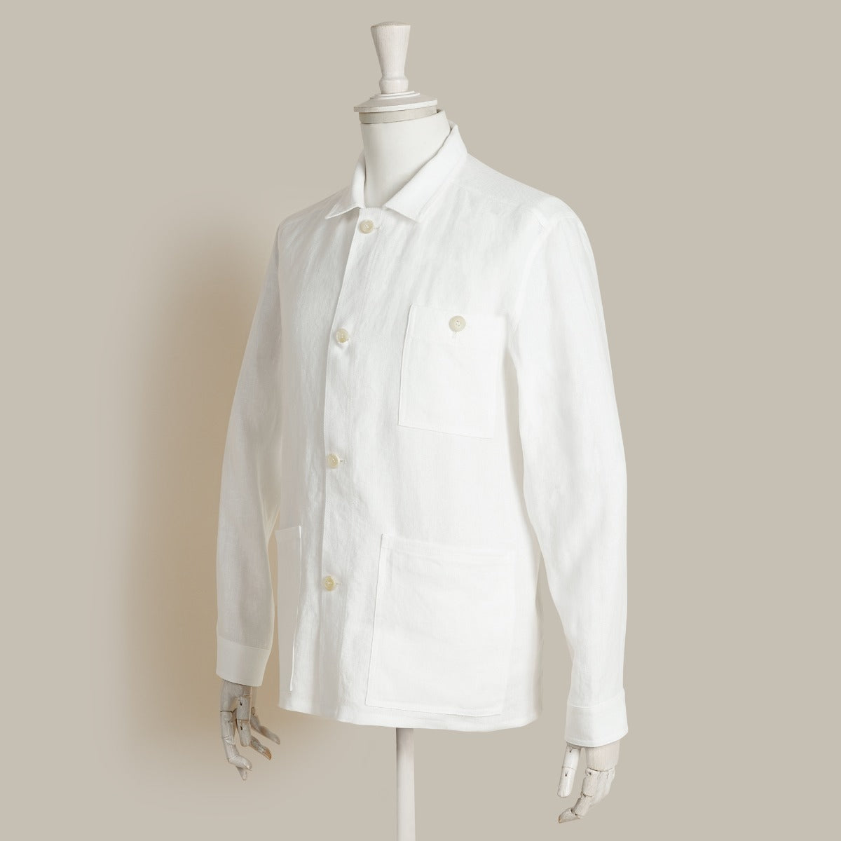 Linen Jacket No. 2 in Off White