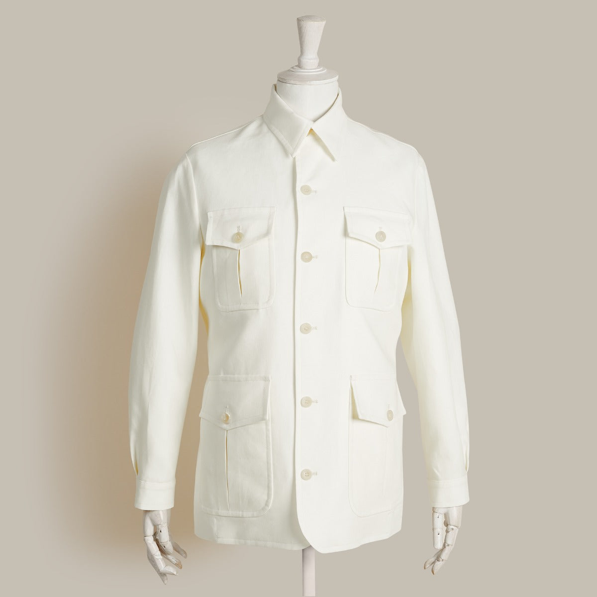 The Esquire Jacket By Nick Sullivan For Anderson & Sheppard In Cream