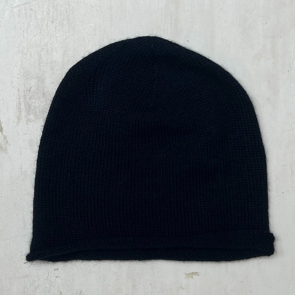 Muskox Knitted Beanie Hat in Dark Navy