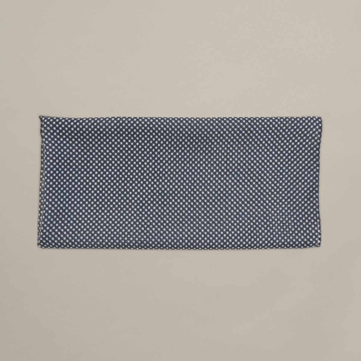 Wool And Silk Neckerchief With Medium Spots In Navy