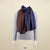 Double Sided Cashmere Scarf In Chocolate And Navy