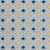 Cotton Mosaic Pocket Square In Grey and Dark Blue