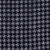 Wool And Silk Houndstooth Neckerchief In Navy