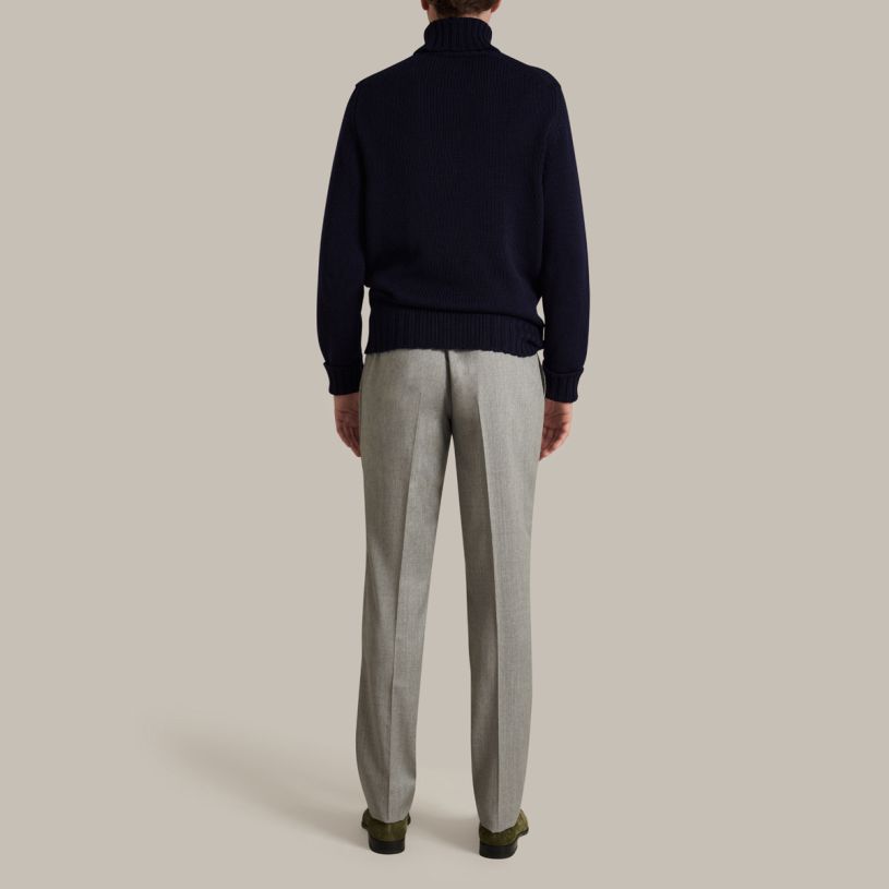 Wool-cashmere blend rollneck sweater | Anderson & Sheppard Shop