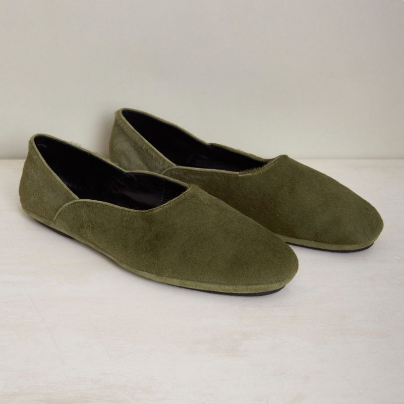 George Cortina for Anderson & Sheppard Plain Pony Hair Slippers in ...